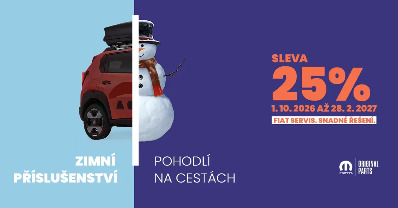 Vybavte svůj vůz na zimu s 25% slevou ❄️