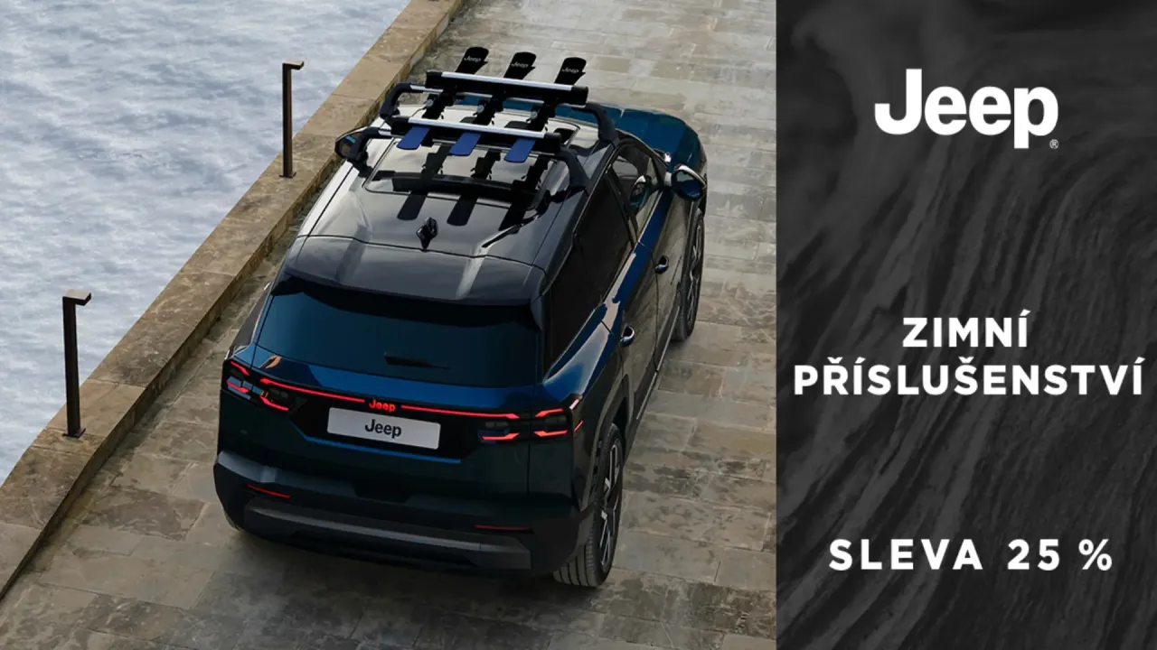 Jeep - vybavte se zimním příslušenstvím s 25% slevou