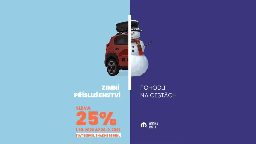 Vybavte svůj vůz na zimu s 25% slevou ❄️