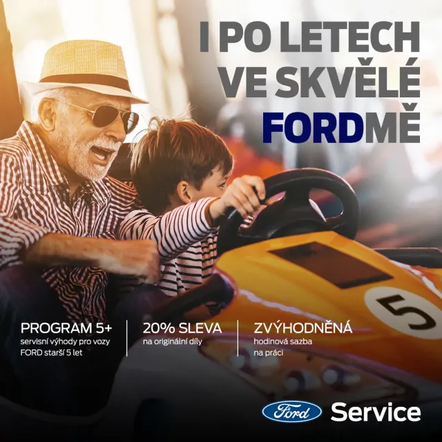 Zvýhodněný servis Ford pro vozy starší 5 let